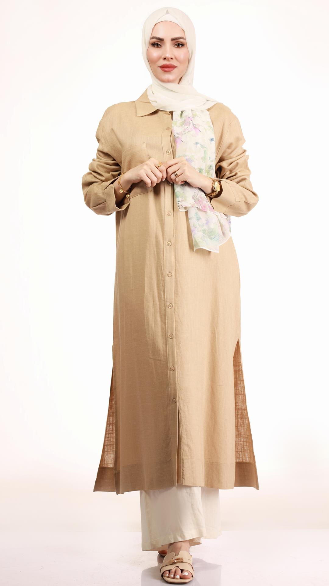 Long soft shirt for veiled women  