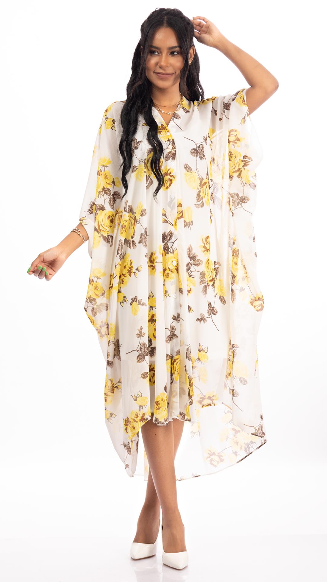 Chiffon Floral Printing Kimono 