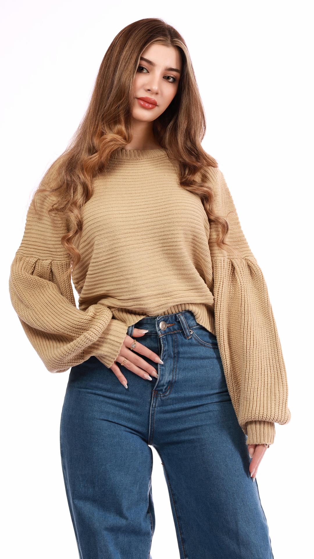 Plain wool blouse 