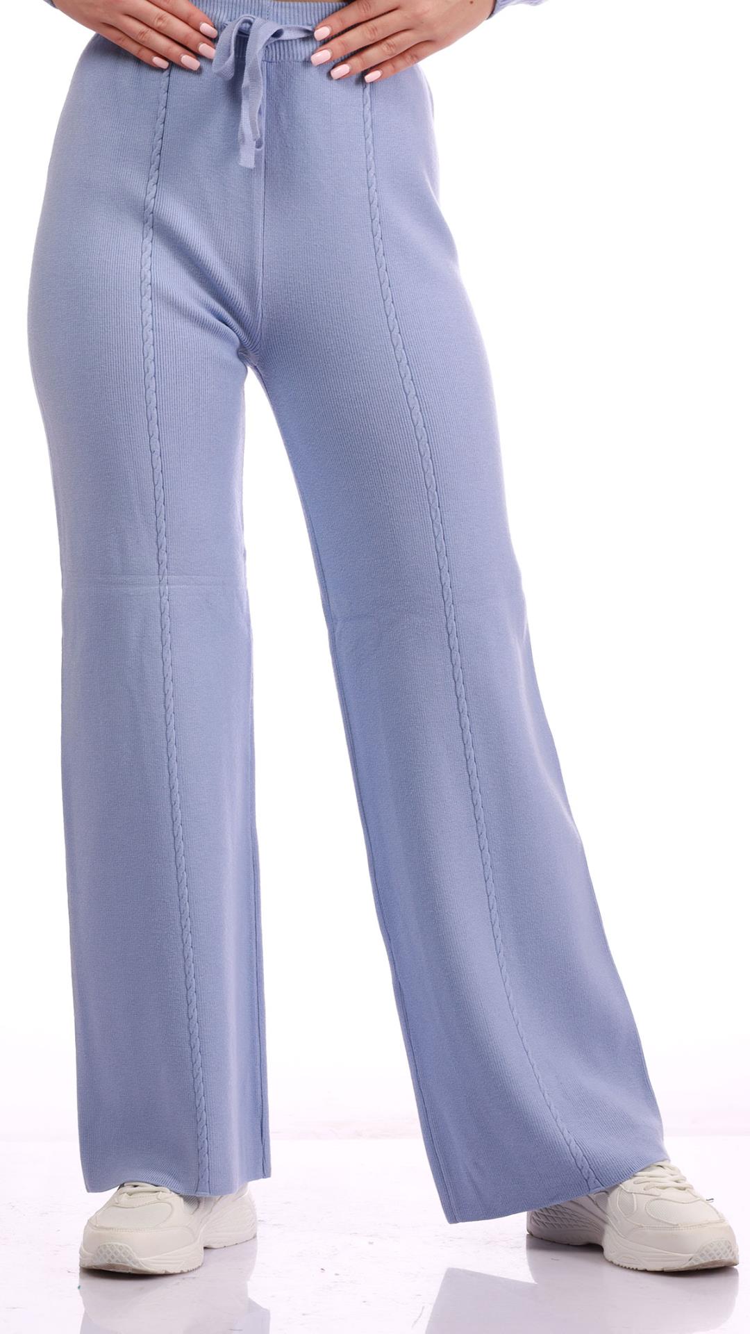 Elasticated satin trousers at waist 