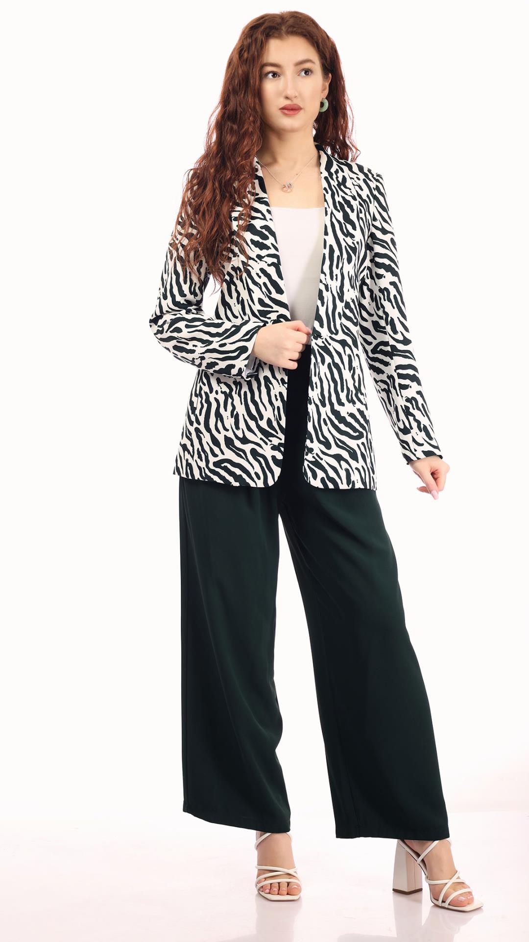 Trendy Printed Blazer