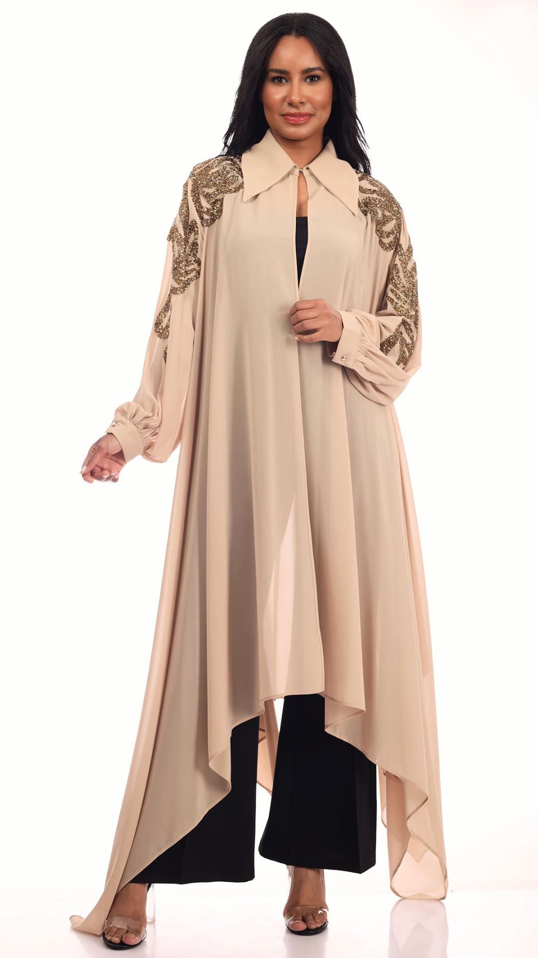 Sheer Embellished Robe